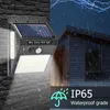 Solar Lamps 2/3/4Pcs LED Light Outdoor Lamp PIR Motion Sensor Wall Waterproof Powered Sunlight For Garden Decoration