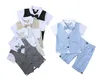 hurtowe! Summer chłopców 2pcs Sets Gentleman Suit Shirt Shirt Baby Boy Ubrania dla dzieci projektanta dziecięce Zestaw odzieży FIT 9M-4T