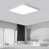 Luces de techo Lámpara rectangular LED moderna para dormitorio Cocina Baño Montaje en superficie Control remoto Accesorios de iluminación interior Hogar