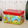 Folding Storage Box Foldable Bins Toys Organizer With Lids And Handl Basket Laundry 211102