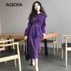 Spring Fashion Vintage Women Long Dress Turn Down Collar Velvet Button Up es Sashes Ladies Party 210521