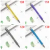 13 Color Aluminum Ballpoint Pens Student Stationery Writing Ball Point Metal Pen Business Signature Advertising Gift BH4770 TQQ