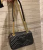 Klassiska Luxurys designers axelväskor marmont älskling väska handväska messenger kvinnor totes mode handväskor crossbody clutch handväska plånbok tote röd svart