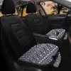 Car Seat Covers INSTANTARTS Blue White Tribal Aztec Design 2pcs/Set Universal Auto Interior Protector Mat Anti-slip Front Cushion