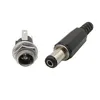 100 Stück (50 Paare) 12 V 3 A 5,5 x 2,1 mm Kunststoff-Stecker Beleuchtungszubehör DC022B DC-Steckdose weiblich Klinkenschraube Mutter Schalttafelmontage-Anschluss