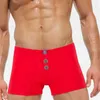 Effen kleur heren badmode shorts badpak mannen lage taille heren zwembroek zomer beachwear korte homme broek 210515