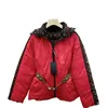 Femmes Down Parkas Designer Vestes de luxe Manteau de mode Lettre Veste imprimée avec taille réglable Lady Vêtements d'extérieur Coupe-vent Porter des deux côtés Multi Style