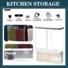 Storage Bags Cereal Dispenser Plastic Clear Wall Mounted Divided Rice Dry Food Container Organizer For Home Kitchen