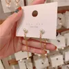 Korean Imitation Pearl Tassel Women Elegant Jewelry 2019 Classic Front And Back Earrings Fashion Bijoux Whole