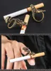 Retro Punk Dragon Cigaretthållare Ring Rack Finger Clip Bronze Öppning Justerbar tobak Joint Protector Rökningstillbehör