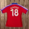 Retro 1996 Czech futebol Jersey Nedved Novotny Poborsky Frydek Kubik Berger Camisa de Futebol Calcio Esporte Clássico 96