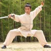 Uniforme Tai chi 25 couleurs, Wushu chinois, arts martiaux, Kung fu, Wing Chun, costume en lin, veste et pantalon de moine Shaolin taoïste Wudang