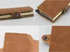 Porte-monnaie en cuir mince pour hommes, pochette pour pièces de monnaie, petits portefeuilles à fermeture éclair