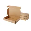 Brown Kraft Cardboard Boxes Business Express Shopping Leverans Förpackning Papperspaket Postlåda 25 * 20 * 7cm ll11256