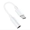 Hörlurs hörlursuttagskonverterningskabeltyp-C till 3,5 mm AUDIO AUX Connector Adapter för Samsung Note 10 S20 S21 Xiaomi Huawei