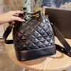 quilted bucket bag