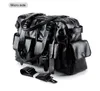 Män affärsresor handväskor högkvalitativa kvinnor läder läder casual duffle pås säck de reser stora kontor crossbody väskor för man