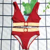 Bikini da donna con scollo a V Costumi da bagno con stampa oro Costume da bagno da donna a vita alta Reggiseno da donna in due colori