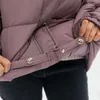 秋の冬パーカー2022ニューレディースコートブルージャケットフード付きコート厚い綿パーカス特大ジャケット女性