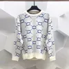 파리 남성 여성 컬러 인쇄 스웨터 클래식 컬러 편지 인쇄 스웨터 캐주얼 고품질 패션 여성 디자이너 스웨터 셔츠