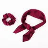 36pc/lot Floral Print Scrunchie Silk Elastic Band For Women Scarf Bows Rubber Ropes Girls Ties Hair Accessories