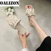 Slippers Shoes Summer Open Toe Flat Casual Woven Knitted Woman Flip Flops Flats Sandals Slip On Slides