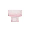 NEWCandle Holders Nordic Pink Glass Candlestick European Candles Table Stand Romantic Pophor Home Decoration RRA9610