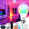 Wi -Fi Smart светодиодная лампочка освещение E27 Tuya Lamp 220V RGBCW 18W Alexa Wi -Fi для дома