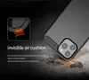 Carbon Fiber Borstat Soft TPU Fodral för iPhone 12 11 Pro Max XS XR 6 6S 7 8 Plus Not20 Shocksäkert lock
