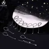 Hiphop Simple Multilayer Silver Color Beads Chain Rings Set for Women Men Geometry Bohemian Jewelry Accessories Anillos G1125
