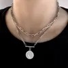 Chains 316L Stainless Steel Tri-ply Wearing Head Detachable Necklace Internet Hipster Personality Couple Collarbone Chain