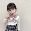 Soft Plush Baby Girl Scarf Winter Faux Fur Cute Dot Collar Children Neck Warmer Kids Scarves Outdoor Neckerchief