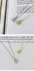 Säljer halsband CZ 925 Sterling Sier Gold Plated Zircon Letter Pendant för Women3903488