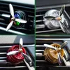 LED Car Air Freshener Auto Outlet Perfume Alloy Clip Auto Aromatherapy Fragrance Car Perfume Diffuser Interior Decoration