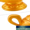 Prop Genie Lamp Plastic Cosplay Halloween Party Decor Ornements Cartoon Movie Gold Magic Genie Lamp Costume Accessoire Usine prix expert design Qualité Dernier