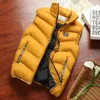 Fashion Mens Winter Padded Vest Jacket Stand Collar Sleeveless Body Warmer Down Cotton Men Thicken Waistcoat 8XL