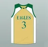 Custom Retro C.J. McCollum # 3 High School Basketball Jersey GlenOak Eagles Cousu Taille S-4XL N'importe quel nom et numéro Maillots de qualité supérieure