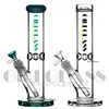 12인치 비커 봉 직선 유리 물봉 Downstem 아이스 캐처가 있는 키가 큰 GiliGlass 흡연 파이프 허브 보울 석영 네일 Dab Rig Pipes