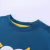 Mudkingdom Boys Tops Clothing Summer T-Shirt Cartoon Cute Funny Graphic T Shirts Kids Clothes 210615