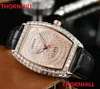Unisex Männer Frauen Uhr Saphir Diamanten Leder Dame Uhren Männlich Weiblich Armbanduhren299l