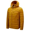 Hommes automne veste Zip léger coupe-vent à capuche Parka mâle mode printemps haute qualité doux noir jaune manteau hommes 210819