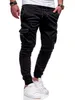 Pantalon de fitness pour hommes Hip-Hop Jogging 2021 Nouveau pantalon de couleur unie Sports multi-poches K98 Y0811