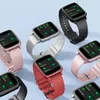 [HiFi Bluetooth Call] Bakeey i68 BT5.0 Hjärtfrekvens Blodtryck Syre Body Temperatur Monitor 25 Sportläge Multi Watch Faces Smart Watch - Black Silicone Band