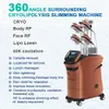 Cryoliploysie vacuum cavitation device face lifting system cryo 360 slimming body fat remover machine