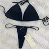 Diamond Letter Badeanzug Damen Bikini Sexy Tanga Bademode Set Outdoor Party Damen Dreieck Bikinis