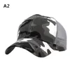 Chapeaux d'extérieur Camouflage Casquette de baseball Camo Mesh Hat Chasse Camping Sunhat Tactical 27RD