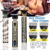 T9 USB Elektryczny Maszyna do cięcia Włosów Rechargeable Clipper Man Shaver Treater for Men Barber Professional Brodę 220106