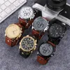 Nouveau bracelet de luxe Montre Luxe Military Clock Trump en cuir 53 mm Big Dallows Men039s Sport Quartz Watch Casual Classic 1720232
