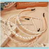 Włosy klipsy biżuterii barrettes imitacja Pearl Hairbands for Women Prezenty Prezenty Eleganckie mody wielokrotnego wyboru biżuteria hurtowa