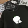 Kawaii dessin animé lâche femmes pull à capuche Ullzang à manches longues mignon coréen col rond sweat mode graphique Sweat Femme Y0820